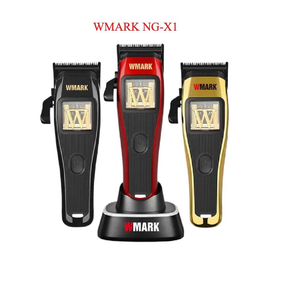 2025 NEW WMARK NG X1 Hair Clipper DLC Blade10000 RPM 3 Colors Replaceable with Charging Base Hair Clippers for men