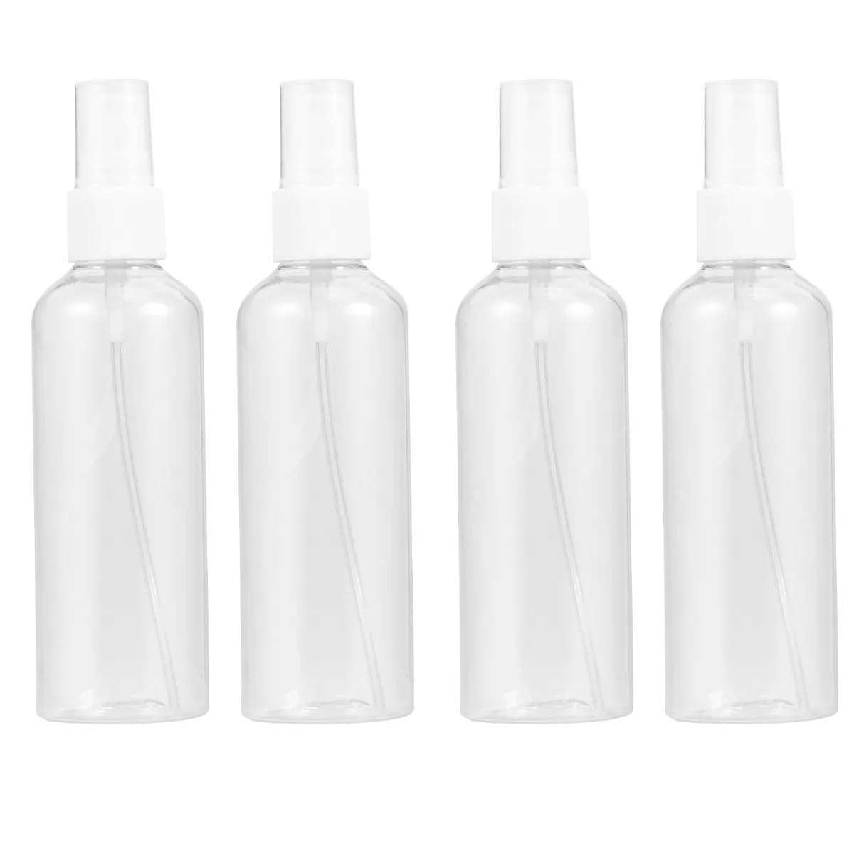 8Pcs Portable Subpackaging Bottle Refillable Transparent Fine Mist Sprayer Travel Liquid Storage 100Ml