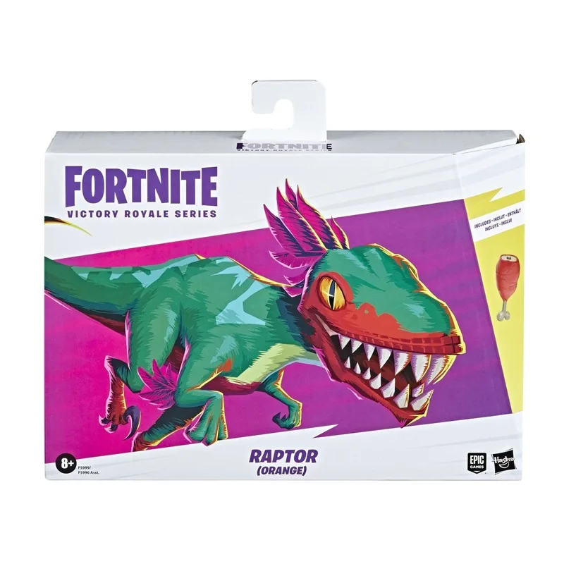 Hasbro Fortnite Royal Velociraptor with Red and Chicken Drumsticks Around for A Holiday Gift Back To School Anime Toys