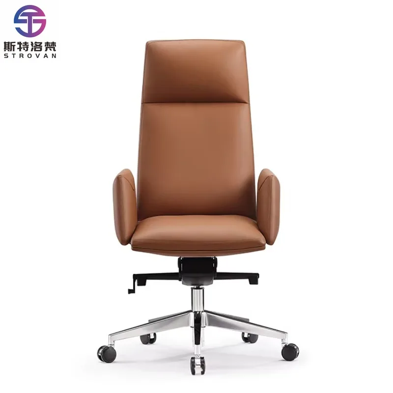 High Back Executive Office Chairs Ergonomic  Office Chair Leather
