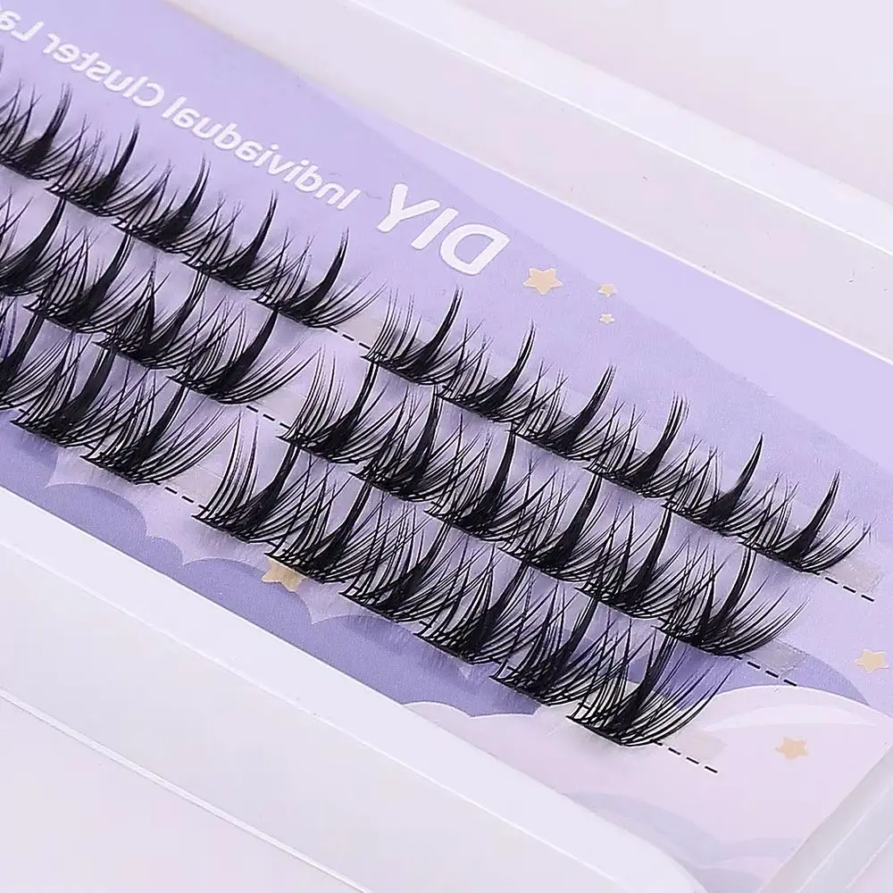 Individual Curly Wispy Lashes Little Devil Lash Clusters Natural Volume DIY Lash Extensions for Women