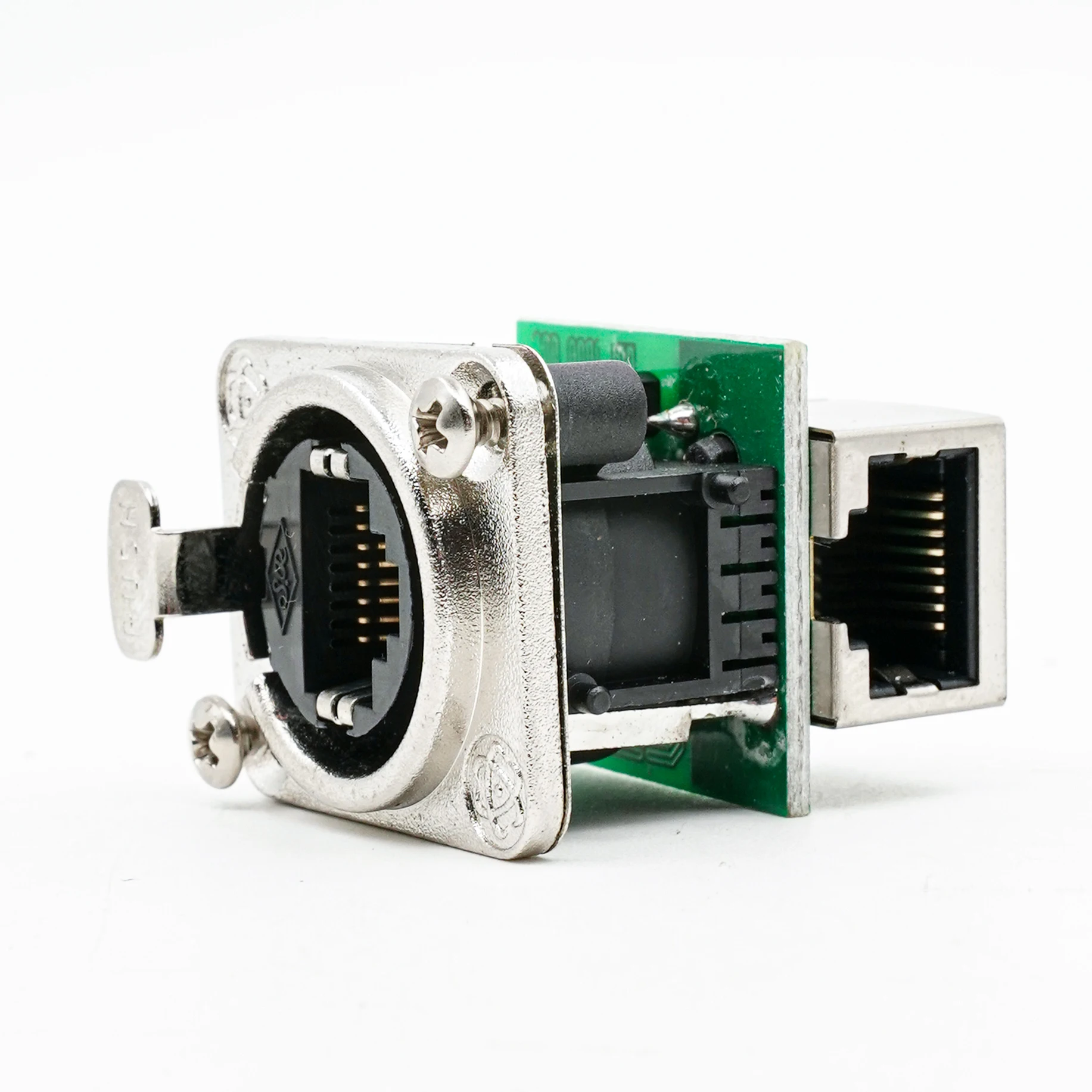 SREXACT RJ45 jack, right angle, 90 degree, CAT5E network signal coupler jack, feed-through jack