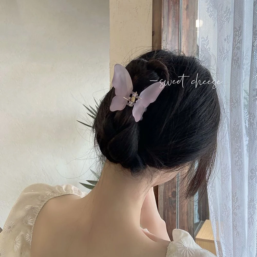 Fashion Girl Butterfly Hairpin Geometric Crab Hairpin Sweet Hair Accessories Headwear Grab Clip Women Hair Accessories