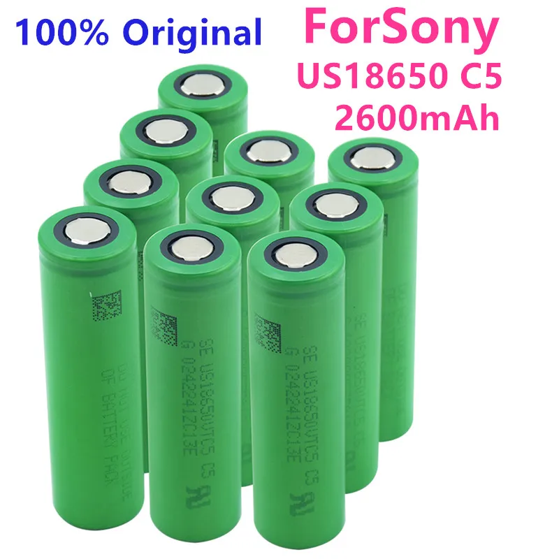 100% Original US18650 VTC5 Li-Ion Rechargeable 18650 Battery for VTC5 30A 3000mah ForSony toy tools flashlight