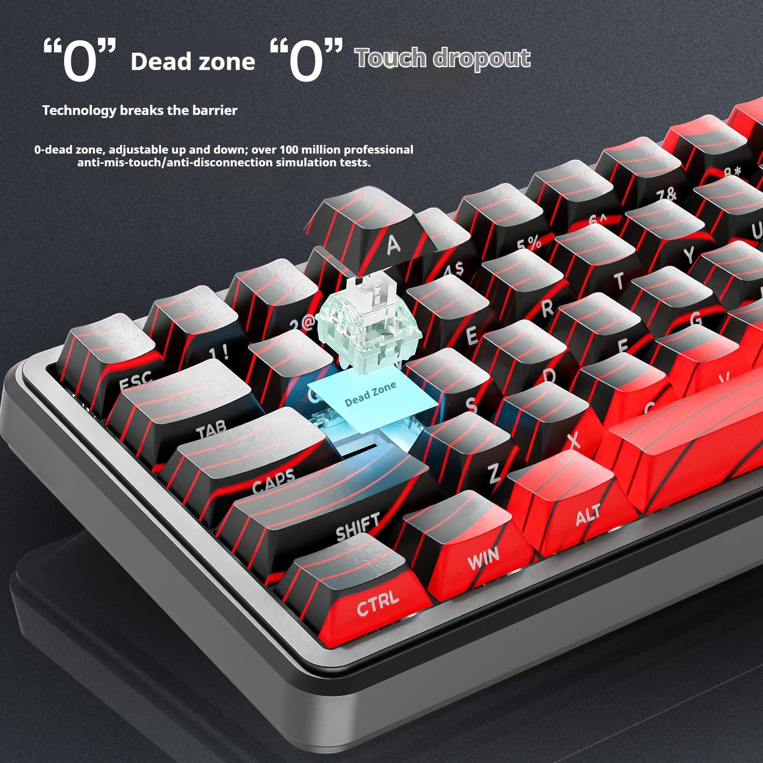 Attack Shark X65 PRO HE Magnetic Switch Keyboards 8K RT0.001mm Side Engraving Bluetooth Wireless Gaming Keyboards Windows Mac PC
