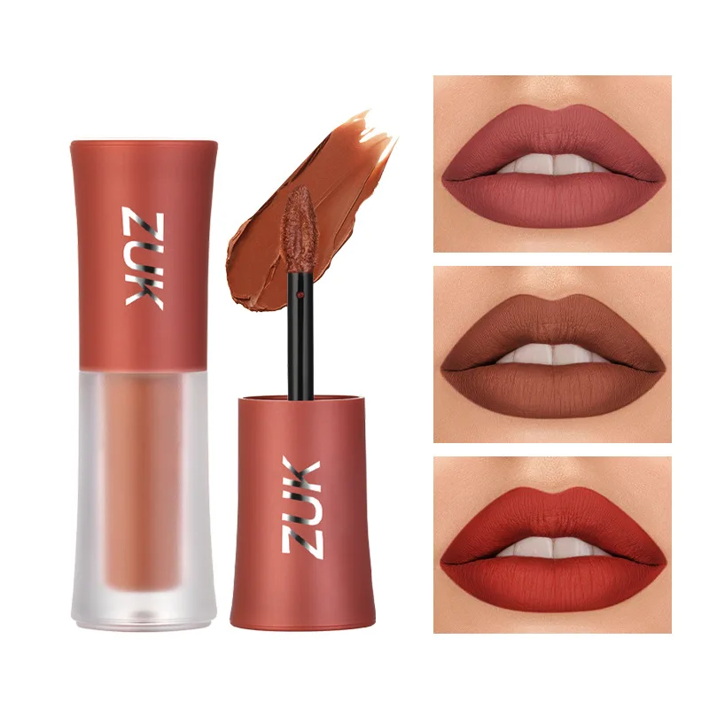 Hochwertiger, mattierter, aufpolsternder Lippenstift, Lippenglasur, samtige Farbe, Lipgloss, Make-up, nicht klebend, farbecht, Lippenstift, Lippen, Ton, Kosmetik