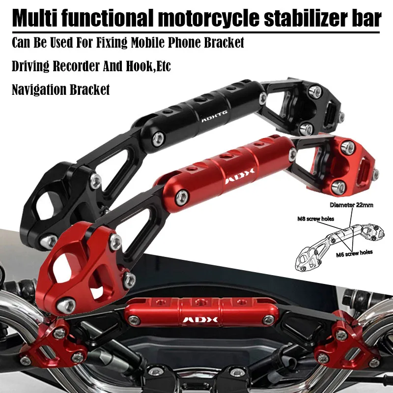 For SYM ADX125 ADXGT ADXGT400 Motorcycle Crossbar Handlebar Extender Light Lamp Bracket Phone Stand GPS Holder Accessories