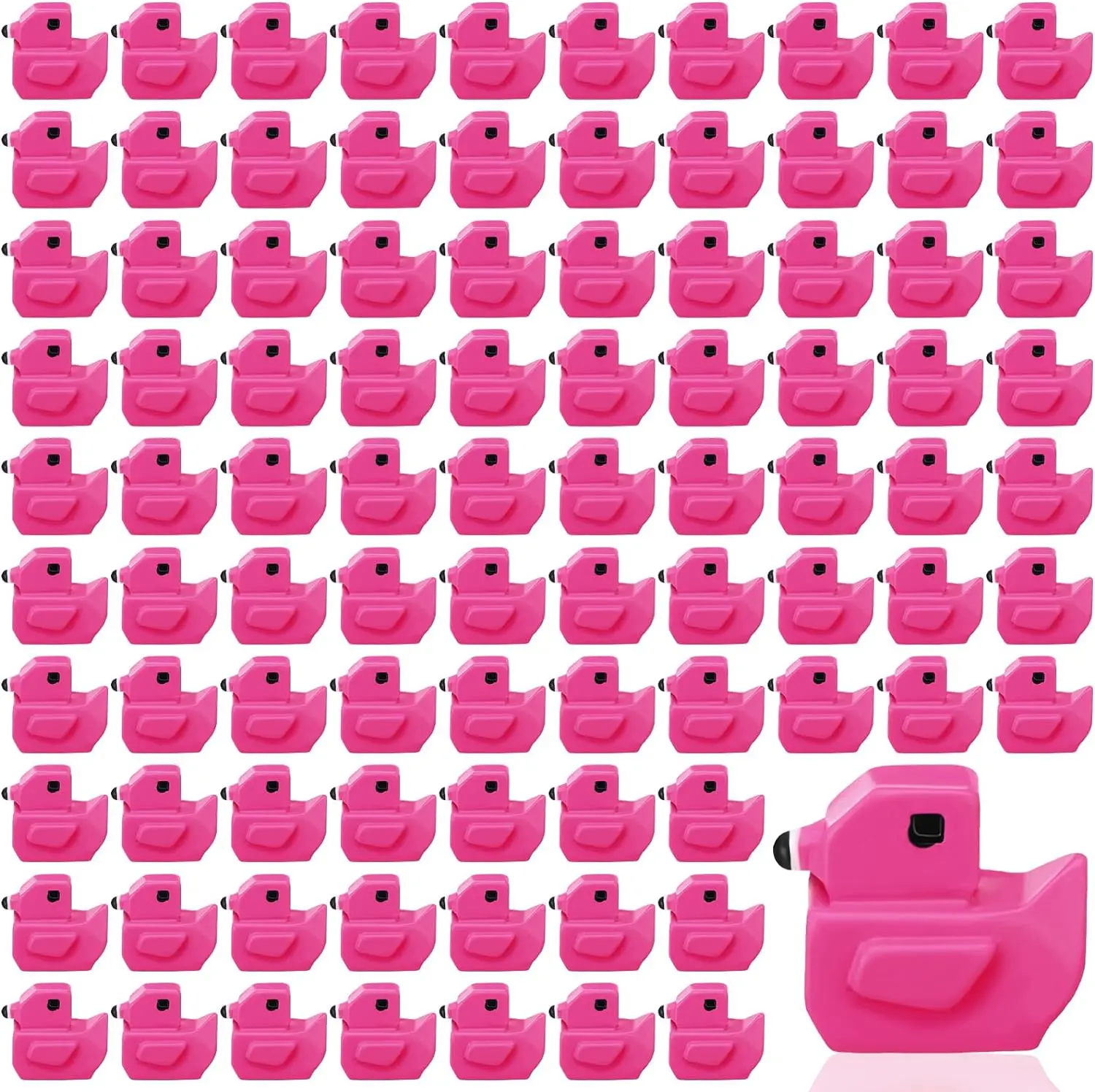 100Pc Mini Resin Flamingo Ducks Square Miniature Flamingo Figurines Garden Dollhouse Landscape DIY Crafts Cake Home Party Decor