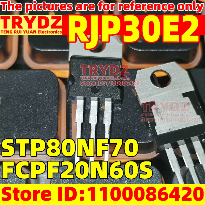 20-3 piezas originales RJP30E2 STP80NF70 80NF70 FCPF20N60S TO220/F Doméstico