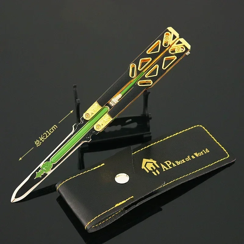 Apex Legends Heirloom Octane Heirloom Butterfly Knife Game Keychain Weapon Katana Sword Samurai Toy Weapons New Year Gifts Kids