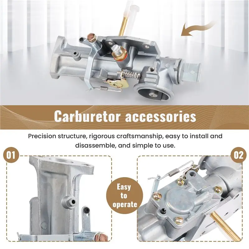 Professional Carburetor Carb Kit Replacement For 299437 297599 Fit For Briggs & Stratton 135200 130200 100200 4-Cycle Small Engi