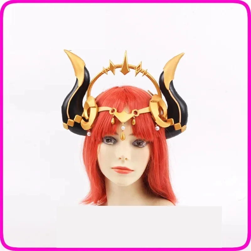 Genshin Impact Nilu Cosplay Horns Headwear Pin Hair Clip Anime Nilou Hairpin Halloween Costume Accessoryx;3,v'6.f;9, view 2
