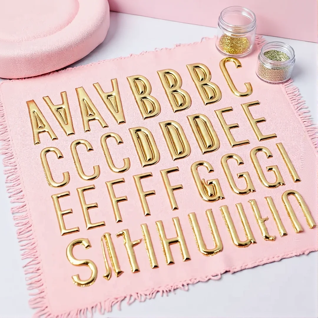 Gold Puffy Letter and Number Stickers 1 inch Gold 3D Alphabet Letter Stickers Golden Foam Stickers for Scrapbooking Decor DIY