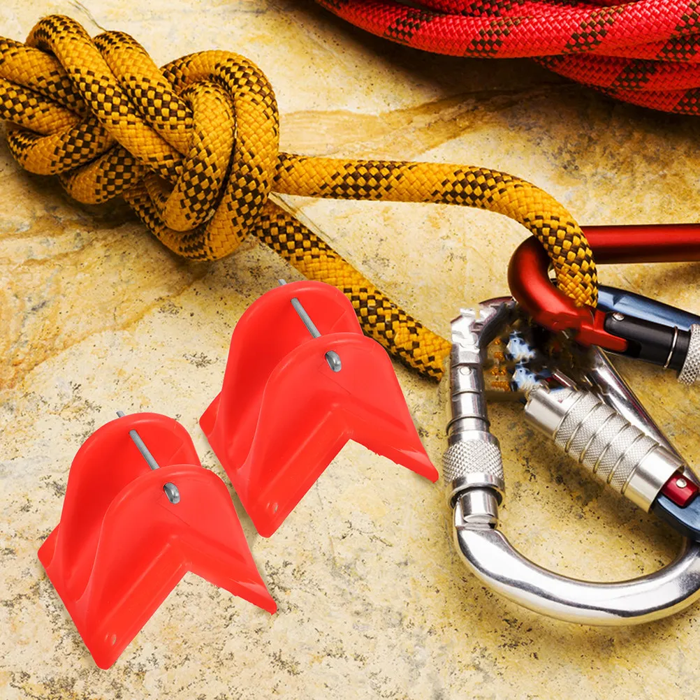 3pcs Red Safety Rope Protector Climbing Equipment Thickened Edge Guard Mountaineering Ropes Accessories Outdoor Wall Gear