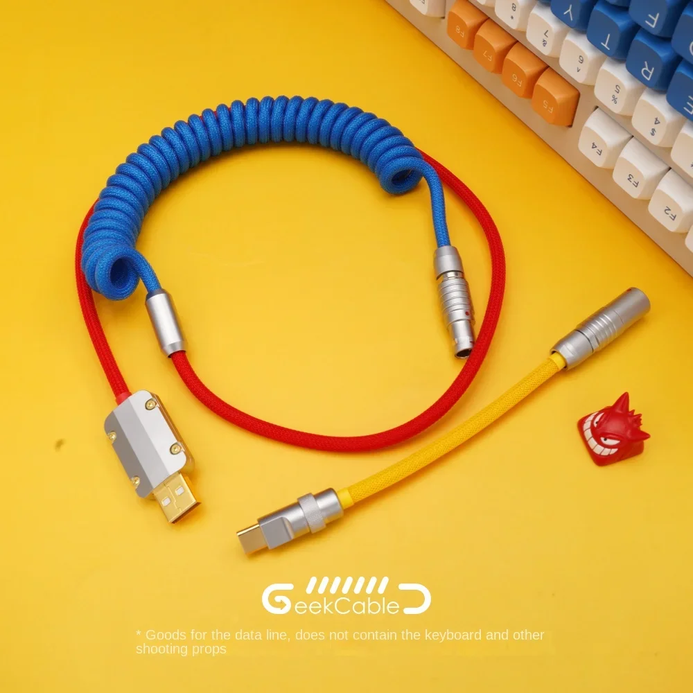 

GeekBable Handcrafted Custom Computer Mechanical Keyboard Data Cable GMK Theme SP Keycap Cable Up to