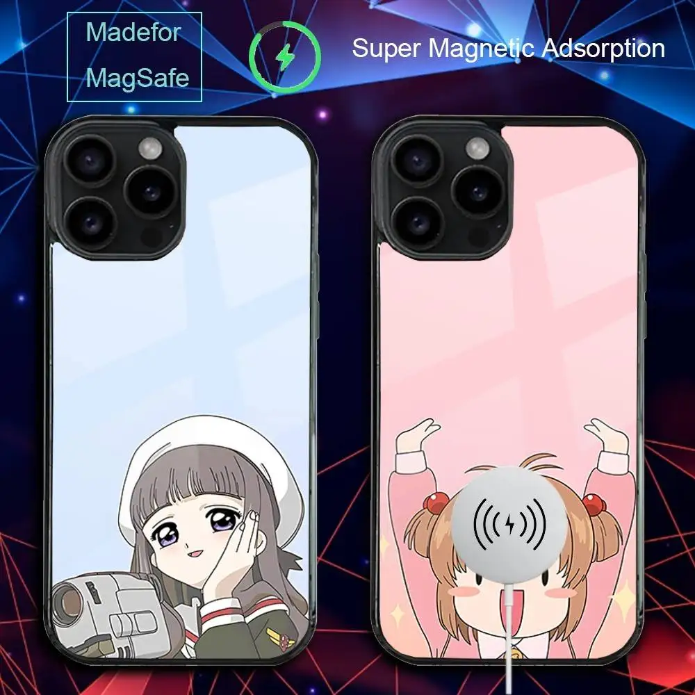 

Card Anime C-Captor Phone Case For iPhone 17,16,15,14,13,12,11,Pro,Max,Plus,Mini,SE4,E Magnetic Magsafe Wireless Charging