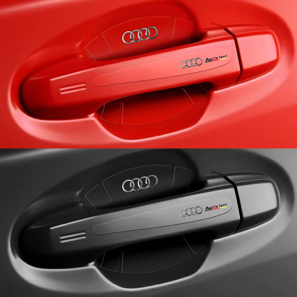8 Stück Transparente Autotürgriff-Schutzaufkleber Kratzfester Schutz für Audi A1 A2 A3 A4 A5 A6 A7 A8 Q5 Q7 C8 S