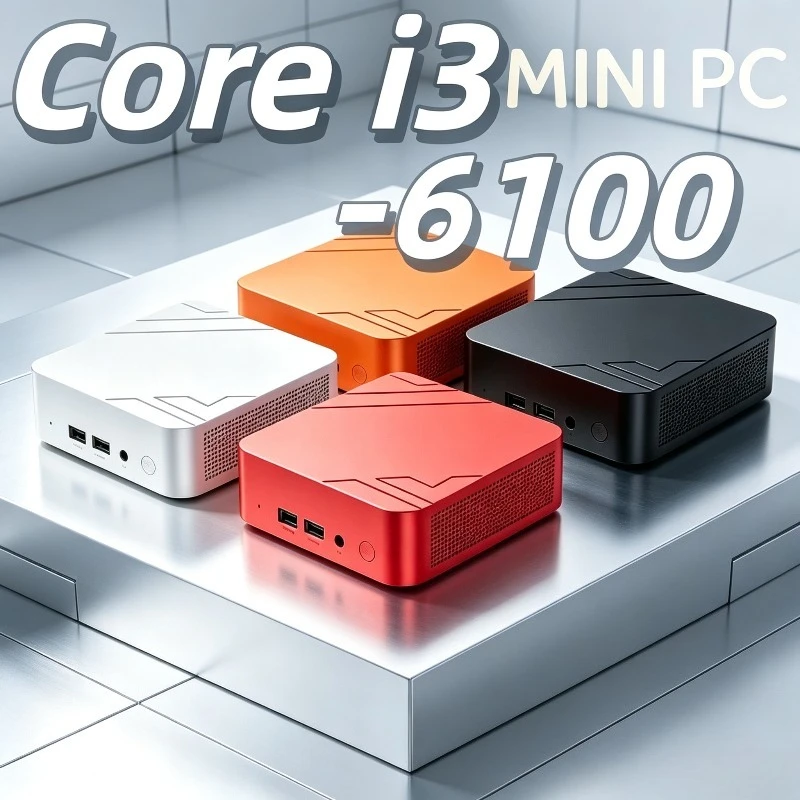 2026 New Intel Core i3 6100 Portable PC Computer Windows Mini PC 16GB RAM 1TB/2TB SSD WiFi 6 BT 5.2 4K Gaming Pc Desktop