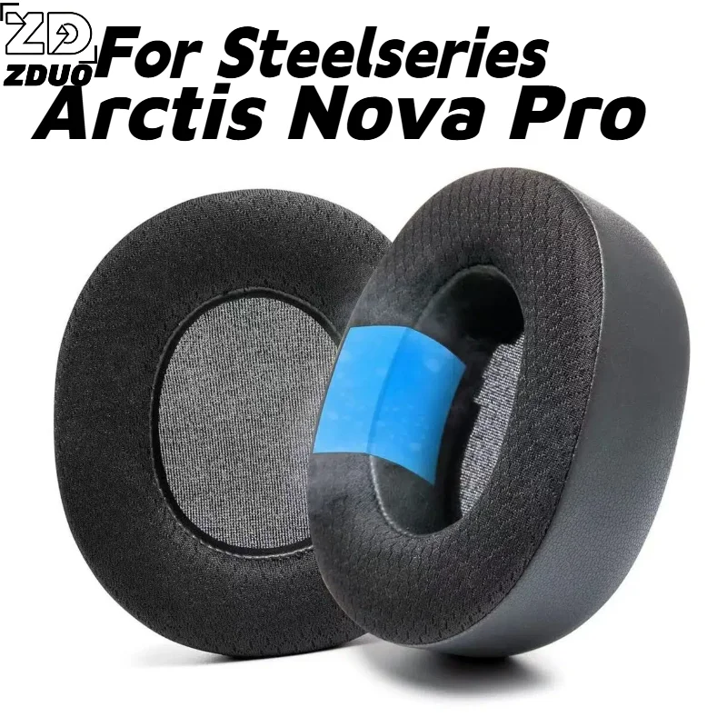 Replacement Mesh Ice gel/Mesh memory foam Ear Pads with a buckle/Head beam cushion For Steelseries Arctis Nova Pro Headphone