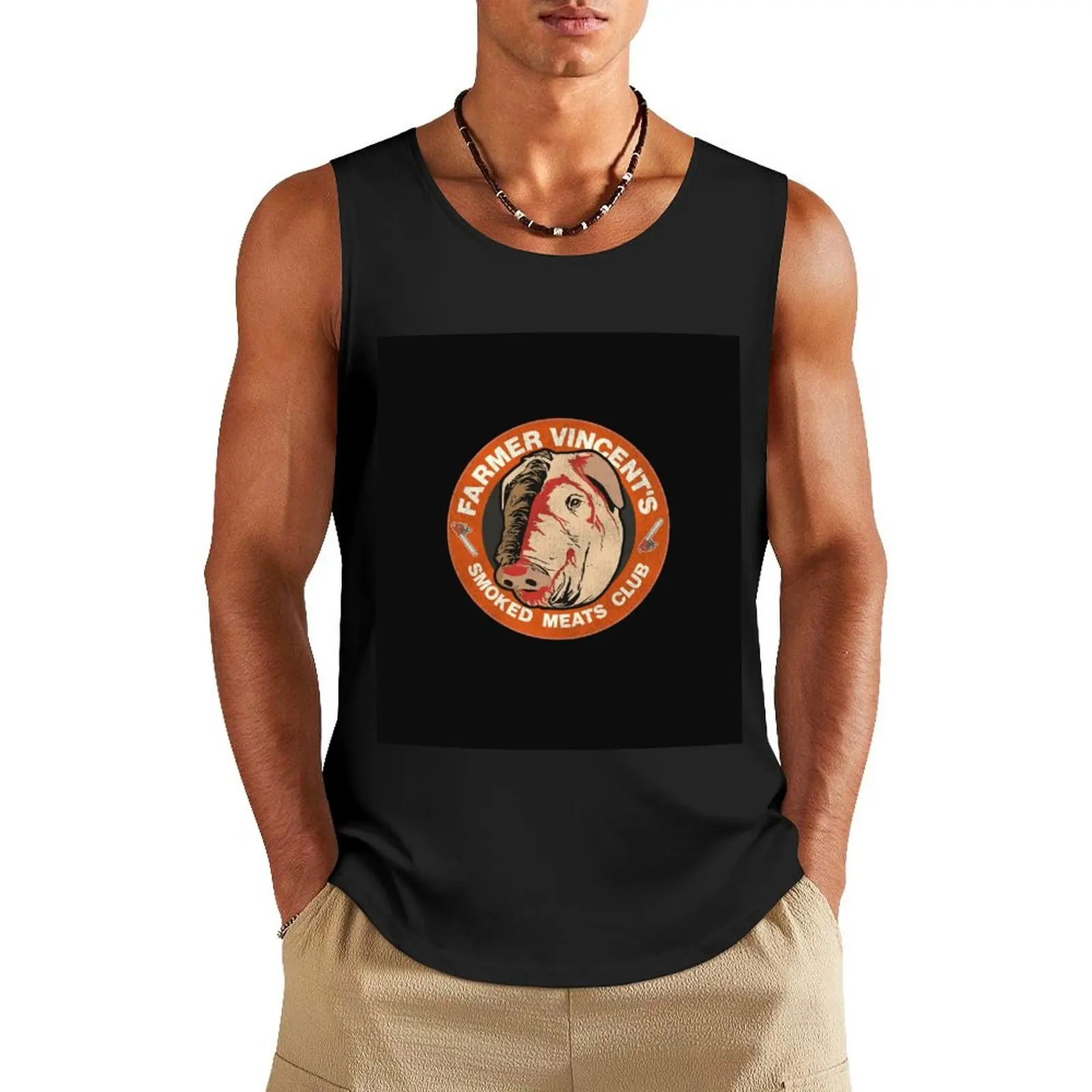 

Farmer Vincent's Smoked Meats Club Tank Top bodybuilding tops Short sleeve