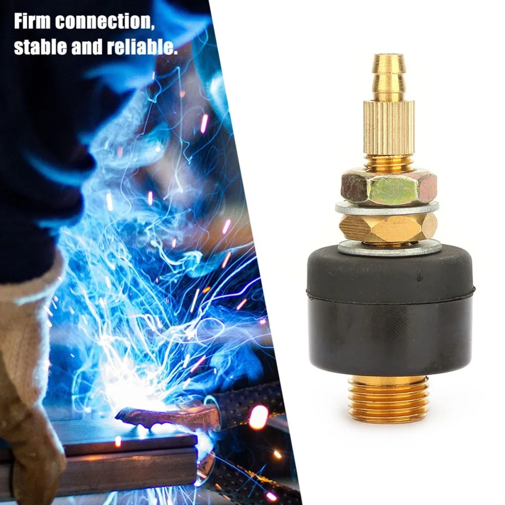 M16 x 1.5 Gas Electric Connector Quick Connect Copper Quick Connect Fitting Gas Electric Welding Torch Connector Welder Torch