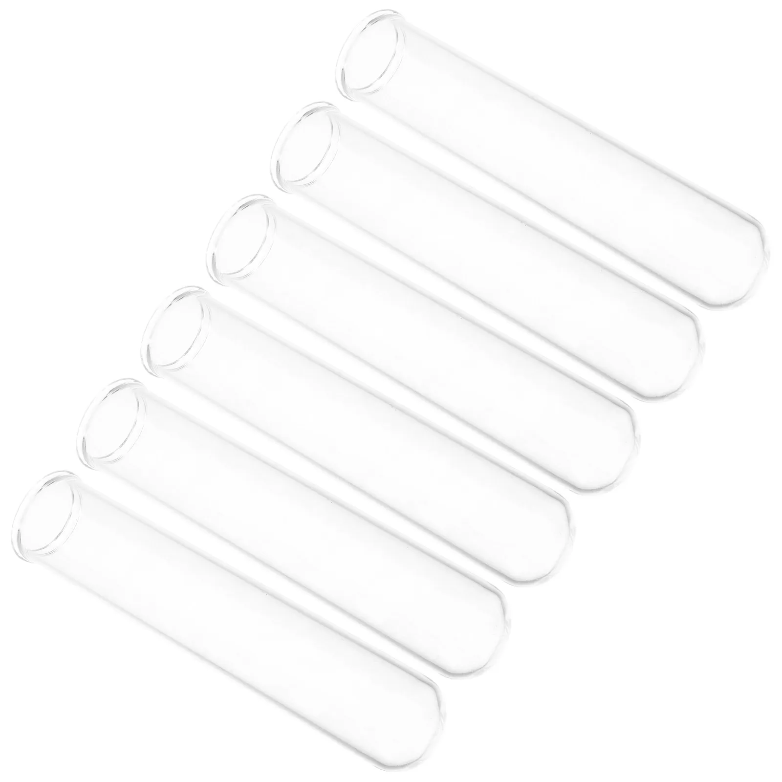 6Pcs 15Ml Glass Test Tube Vases for Plant Propagation Hydroponic Plants Indoor Decor Transparent Mini Planter Tubes Desktop