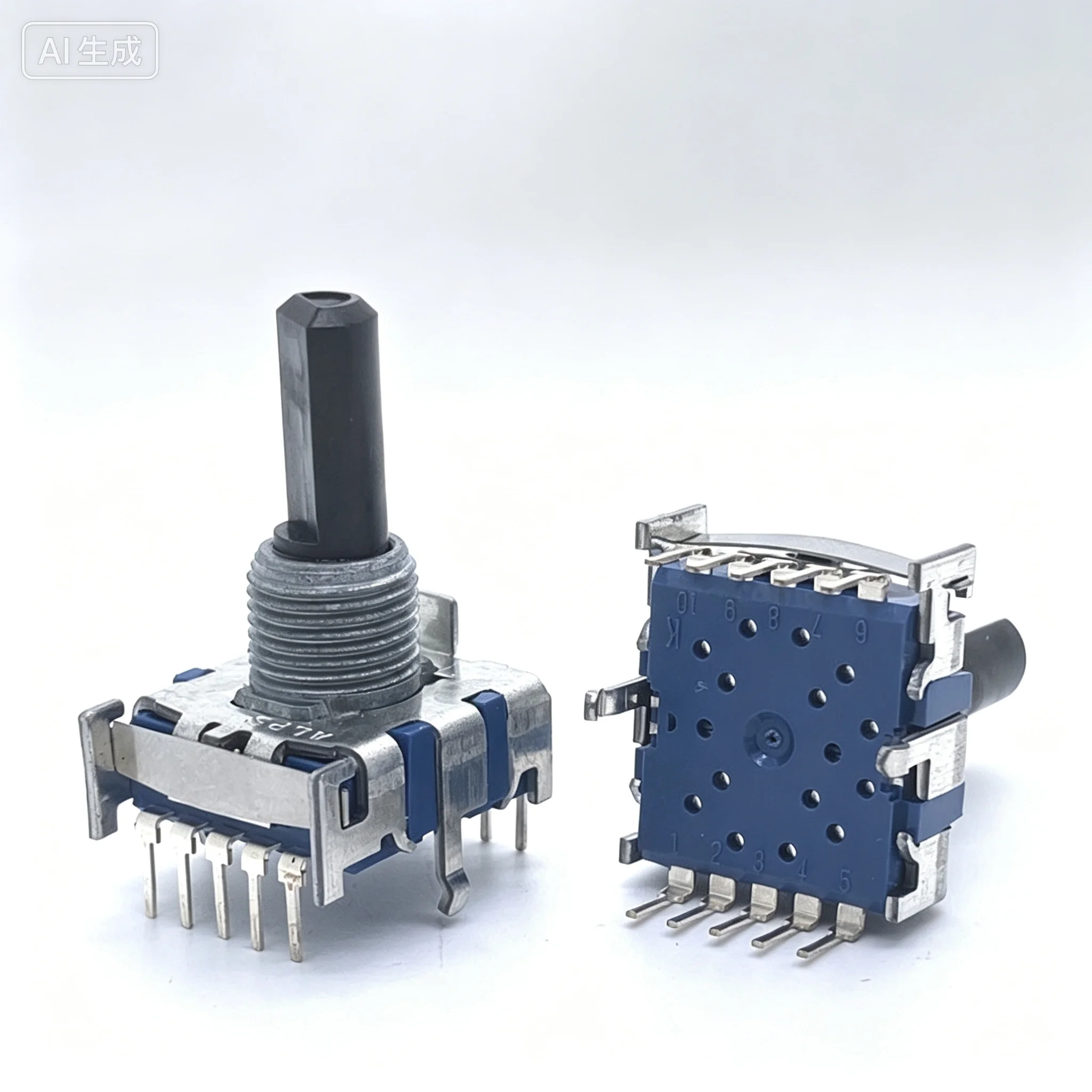 for ALPS SRBV Rotary Band Switch 1P8T Shaft 15/20mm Signal Selector Switch