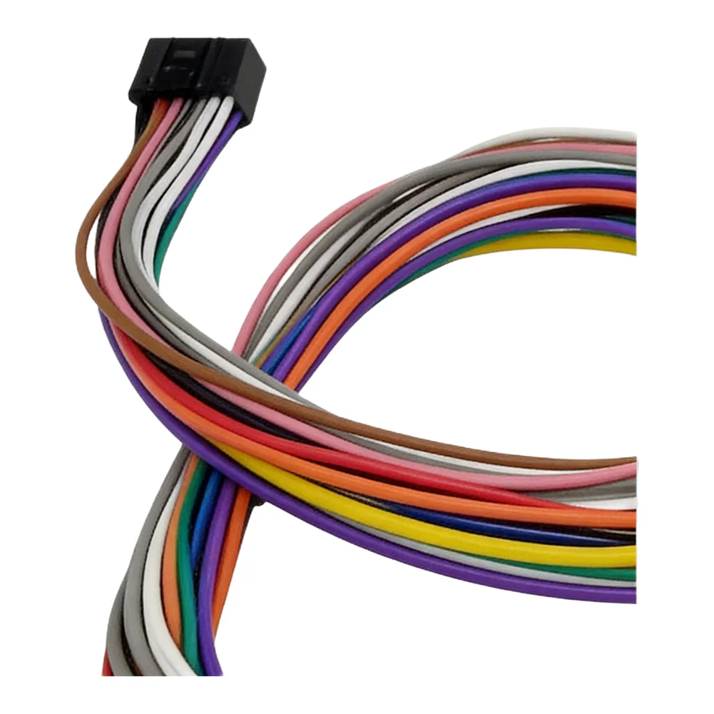 Practical Radio Cable Car Stereo Wire Harness Made Of Plastic Material Non-deformation Construction For Android Players
