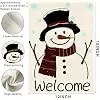 Snowman Snowflake Garden Flag 12x18 Vertical Double Sided Christmas Winter Garden Flag Snowman Snowflake Welcome Holiday for jjp