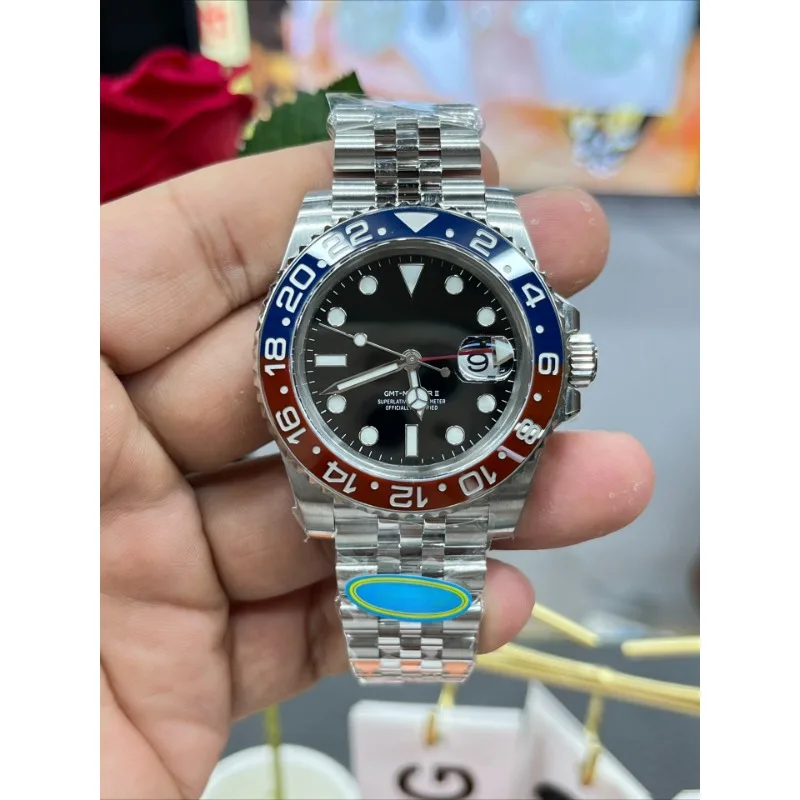 Men's Watch Top Quality gmt Diving Luminous Display Cola Circle Master II Cushioned Movement Couple Automatic Mechanical Watches