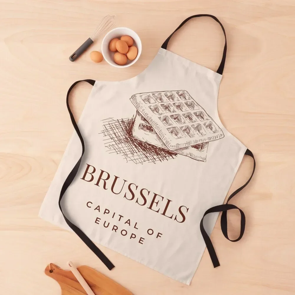 

Brussels Belgium Capital of Europe Apron christmas kitchen cloths Hairdressing Manicurists Nursing Apron