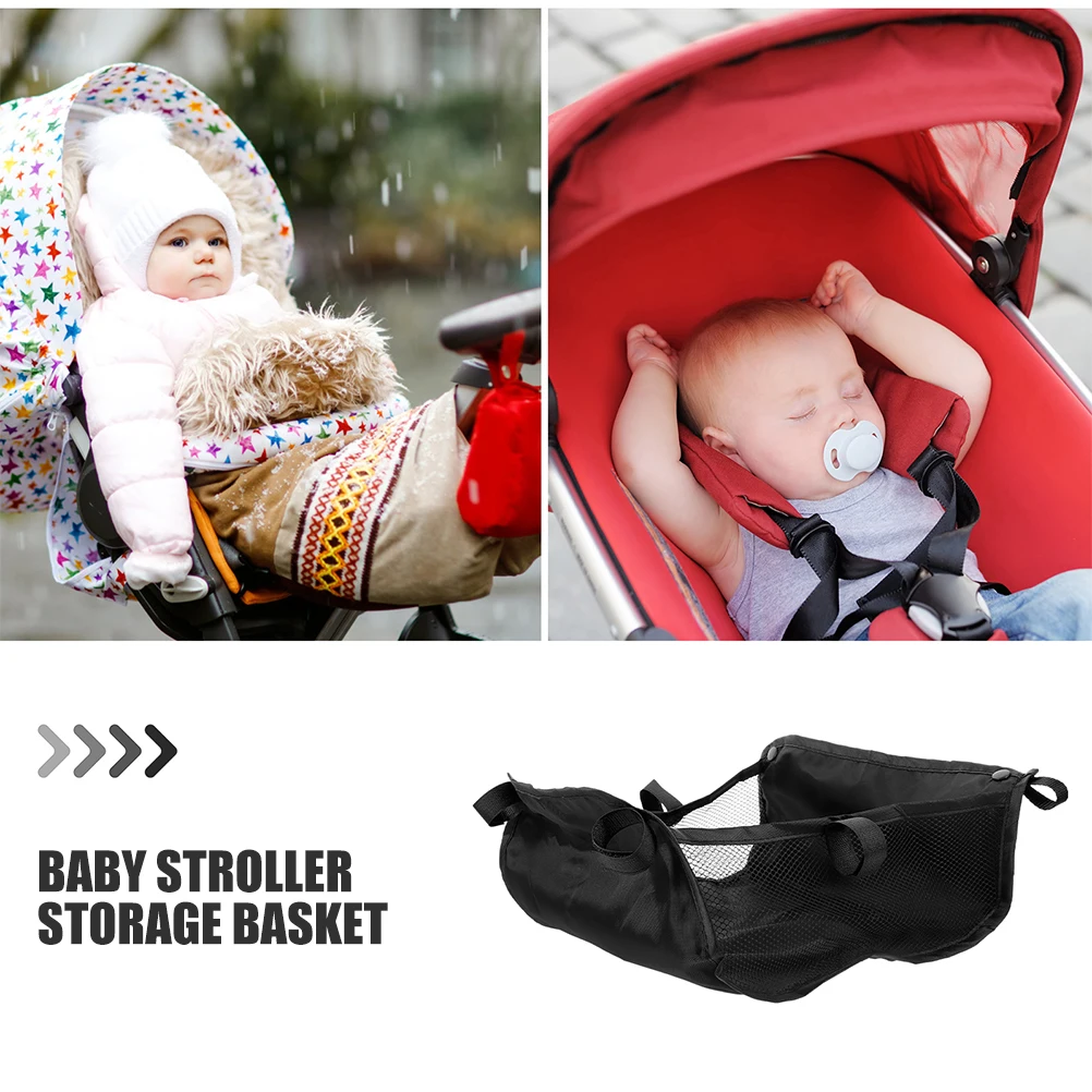 2pcs Stroller Storage Bag Large Capacity Oxford Cloth Universal Trolley Accessories Baby Material Spacious