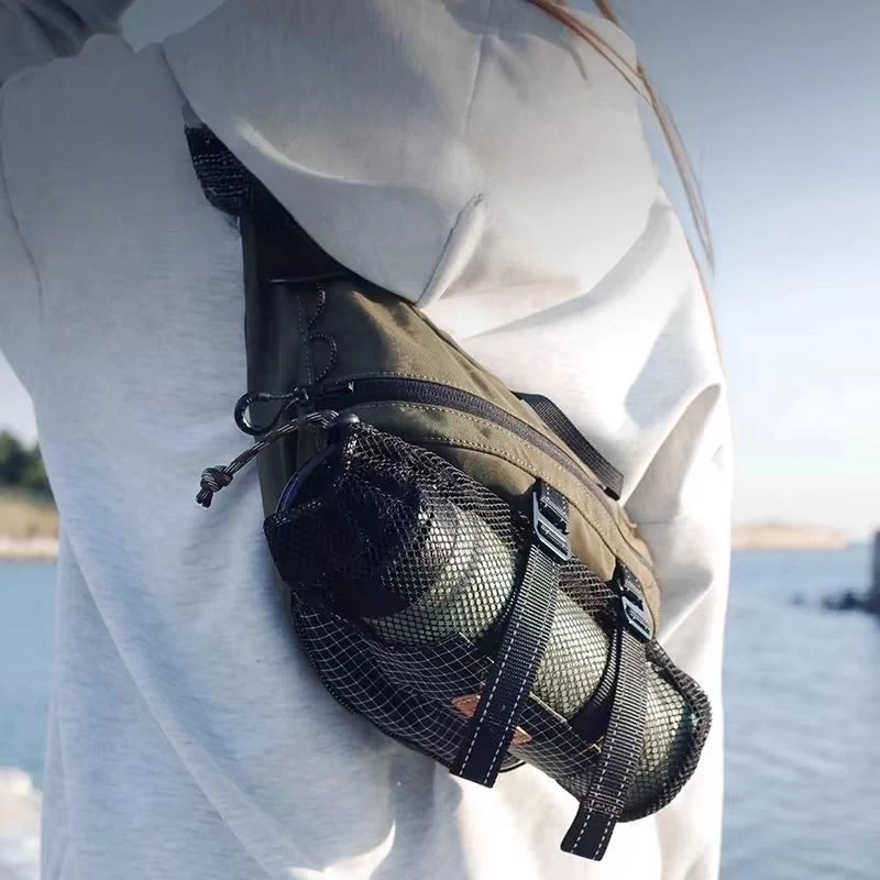 

New multifunctional single shoulder crossbody backpack for men and women, chest bag, fishing bag