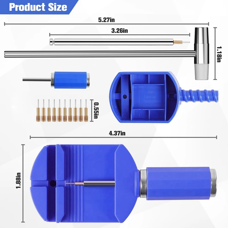 Watch Link Removal Tool Kit, Watch Band Sizing Tool Kit For Watch Bracelet Adjustment, Watch Pin Removal Tool Durable