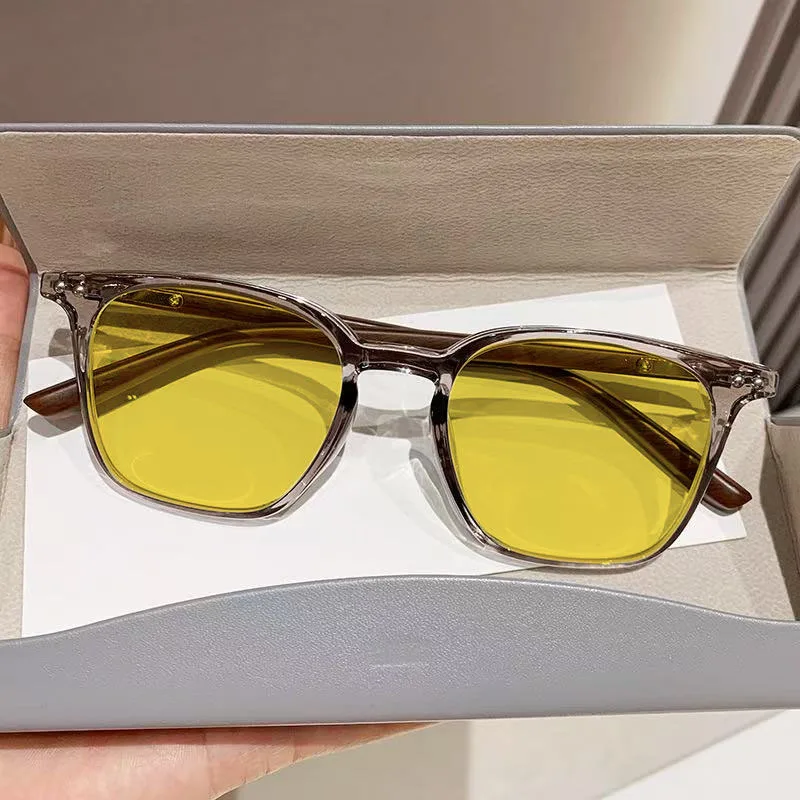 Men's Driving Night Vision Myopia Glasses Anti-glare Feature To Protect Against Strong Light Multi-functional Eyewear 0 To -4.0
