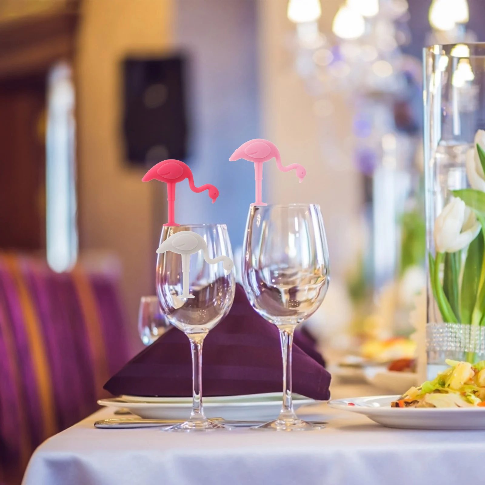 

6 Different Styles Wine Glass Marker Silicone Drink Tags Charms Party Accessories Wine Tags Beverages Bar Tools