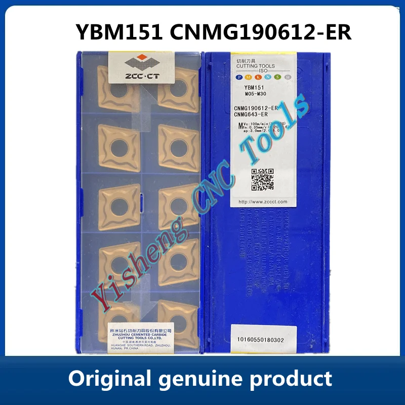 

FREE SHIPPING Original ZCC CT CNC turning inserts YBG205 YBM151 CNMG190612-ER YBC252 YBM253