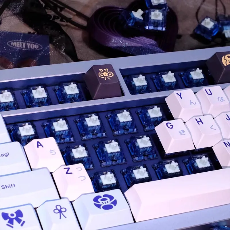 WJBY Lab Glowing Sea 스위치 5 핀 HP 촉각 40g 기계식 키보드 스위치 게이머 오피스 AULA F75 AJAZZ AK820