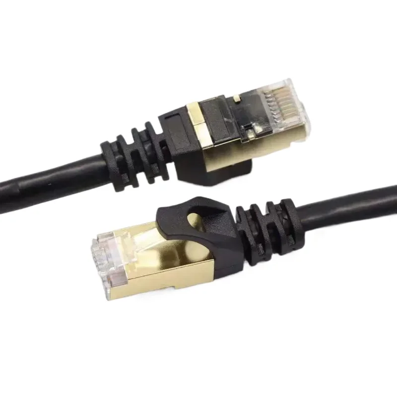 For Category 6 Network Cable CAT6 Dual Shielded Gigabit Network Jumper Pure Copper High Speed Network Cable Black 20 Meters view 4