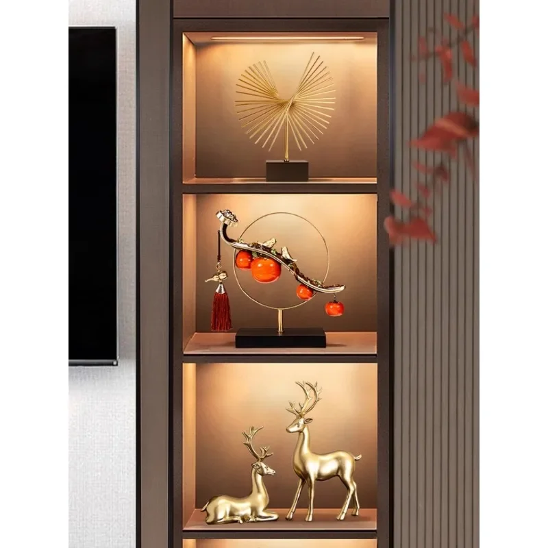 New Chinese persimmon persimmon ornaments living room porch TV cabinet moving gift housewarming gift.