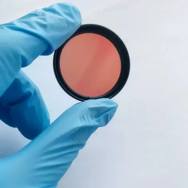 650nm Red Light Projection Passes Through Narrowband Filter NBP650-40K Multiple Specifications