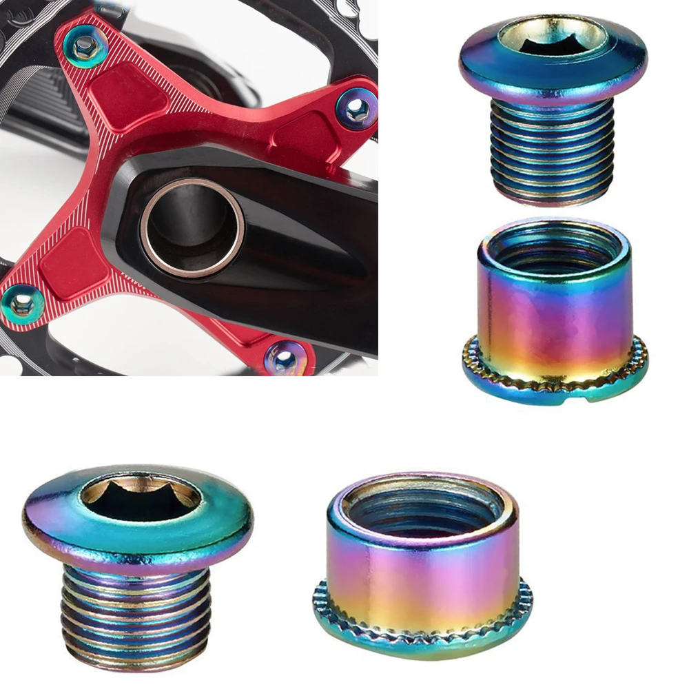 

Aluminum Alloy Colorful Chainwheel Road Bike MTB Bicycle Crank Screws Disc Plate Nail Chainring Bolt Crankset Bolts