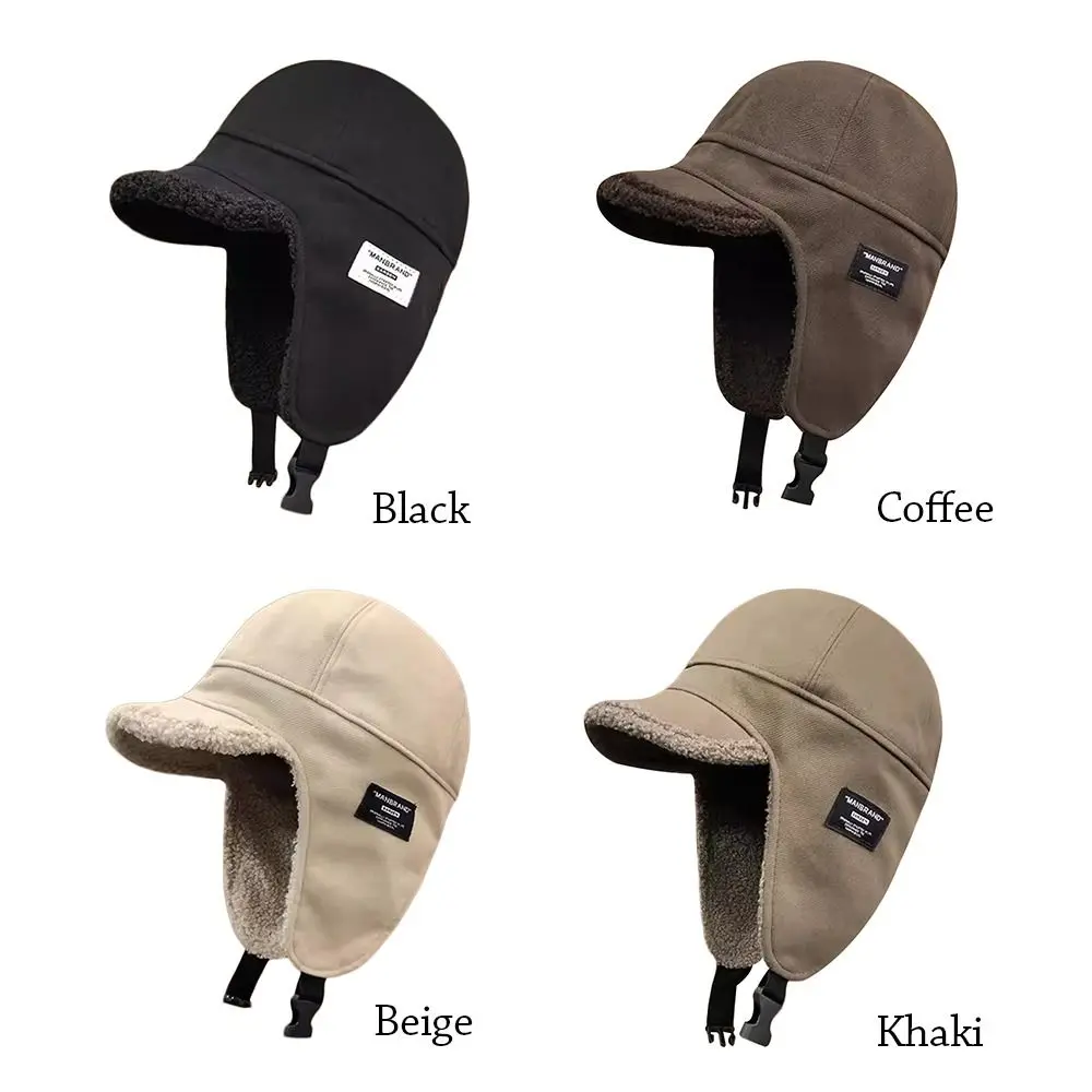 

Outdoors Bomber Hat Thick Windproof Ushanka Fur Hat Warm Ski Russian Cap for Men Women