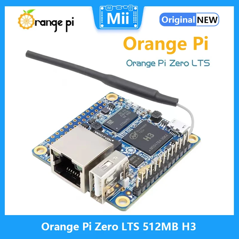 

Orange Pi Zero LTS 512MB H3 Quad Core Open-Source Mini Board,Support 100M Ethernet Port and Wifi