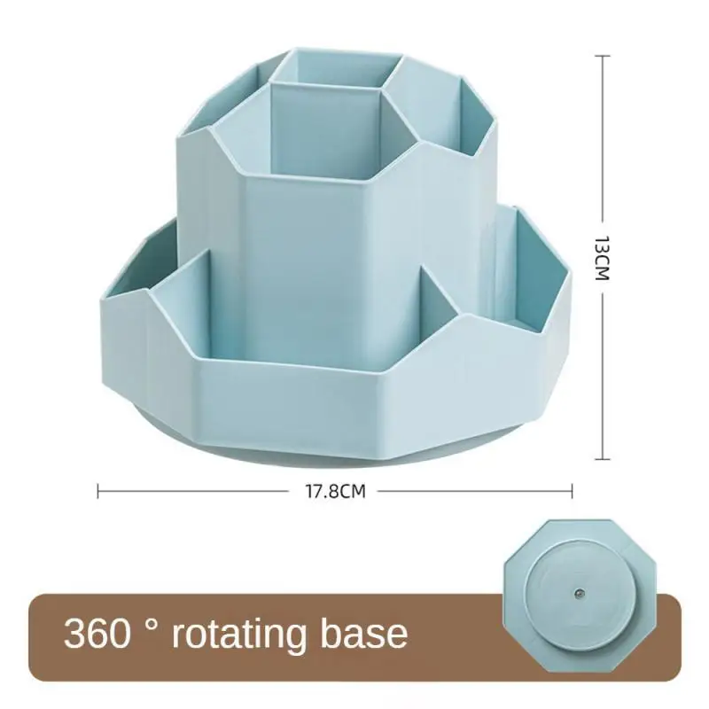 حامل قلم ترقية صندوق تخزين الدورية الفاخرة طالب البلاستيك الدورية صندوق تخزين القرطاسية سطح المكتب سعة كبيرة