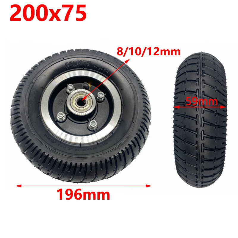 

200x75 Pneumatic tyre for Electric Scooter 8 Inch Front and Rear Wheel 200x60 200x50 Widened Tire Modification Parts