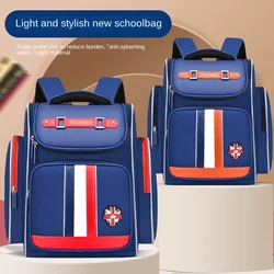 2025 New School Bags For Boys Girls England Style Primary Student Shoulder Orthopedic Backpack Large Capacity Light Mochila
