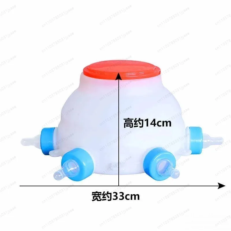 Small capacity 6-mouth piglet feeding artifact lamb milk pot breastfeeding device piglet eating bottle feeding nursing bucket
