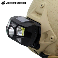 JOAXOR Tactical FAST MICH Helmet Light Signal Light Sensor Headlamp USB Charging Waterproof Light Hunting Fishing Headlight