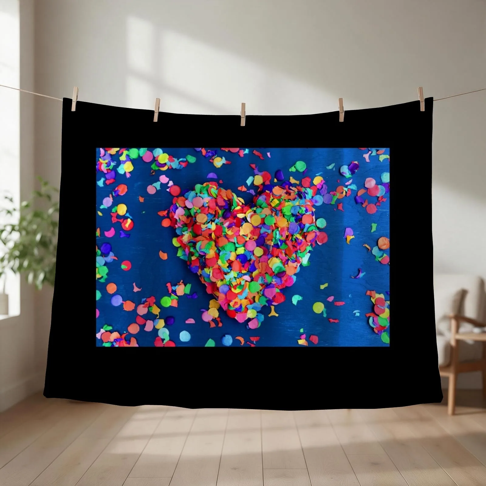 Confetti Throw Blanket Bed covers Plush valentine gift ideas Luxury Brand Blankets